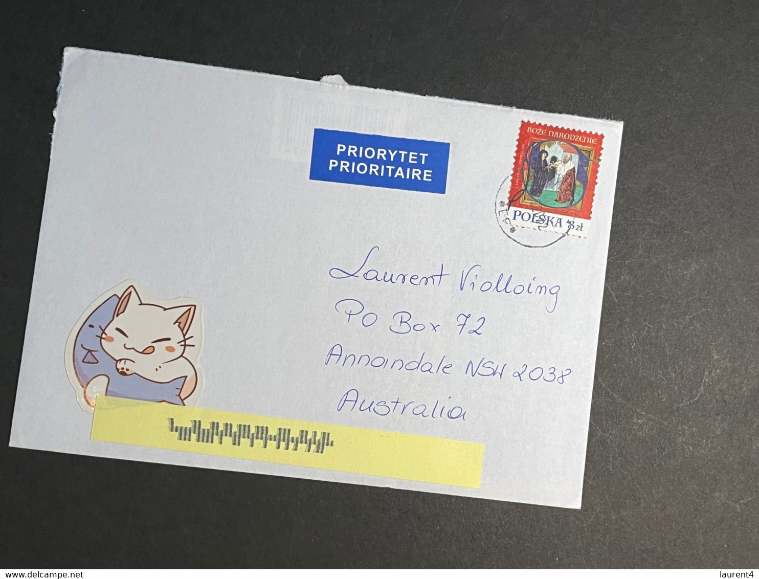 (3 Oø 13) Letter Posted From Poland To Australia (during COVID-19)  2023 - Covers & Documents