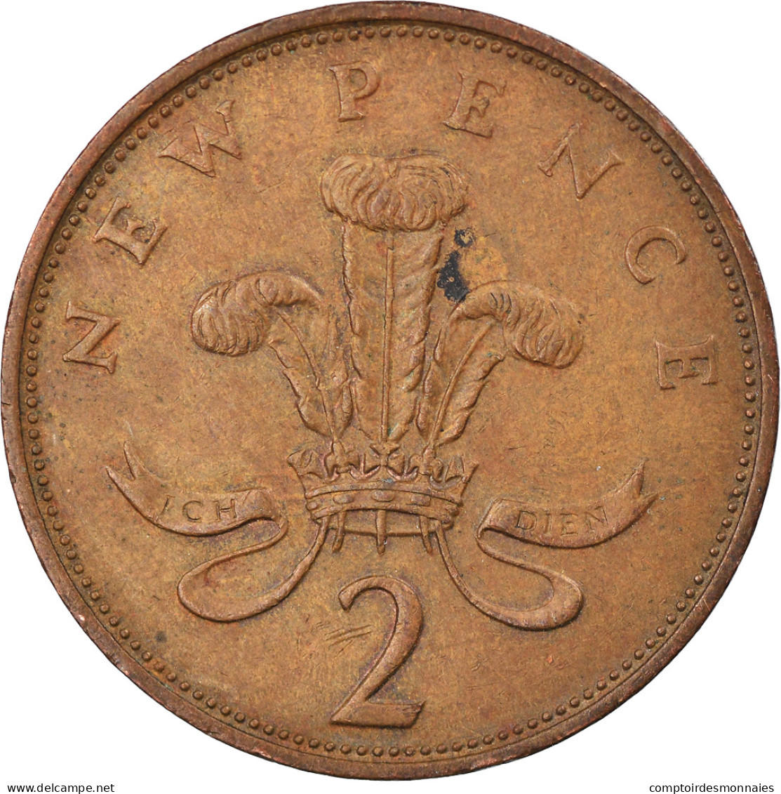 Monnaie, Grande-Bretagne, Elizabeth II, 2 New Pence, 1975, TB+, Bronze, KM:916 - 2 Pence & 2 New Pence