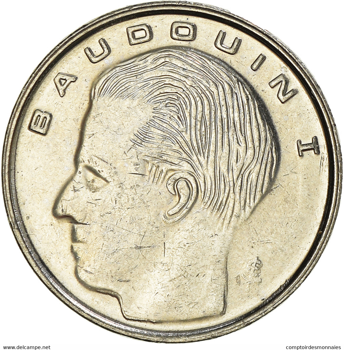 Monnaie, Belgique, Franc, 1989, Bruxelles, TTB, Nickel Plated Iron, KM:170 - 1 Frank