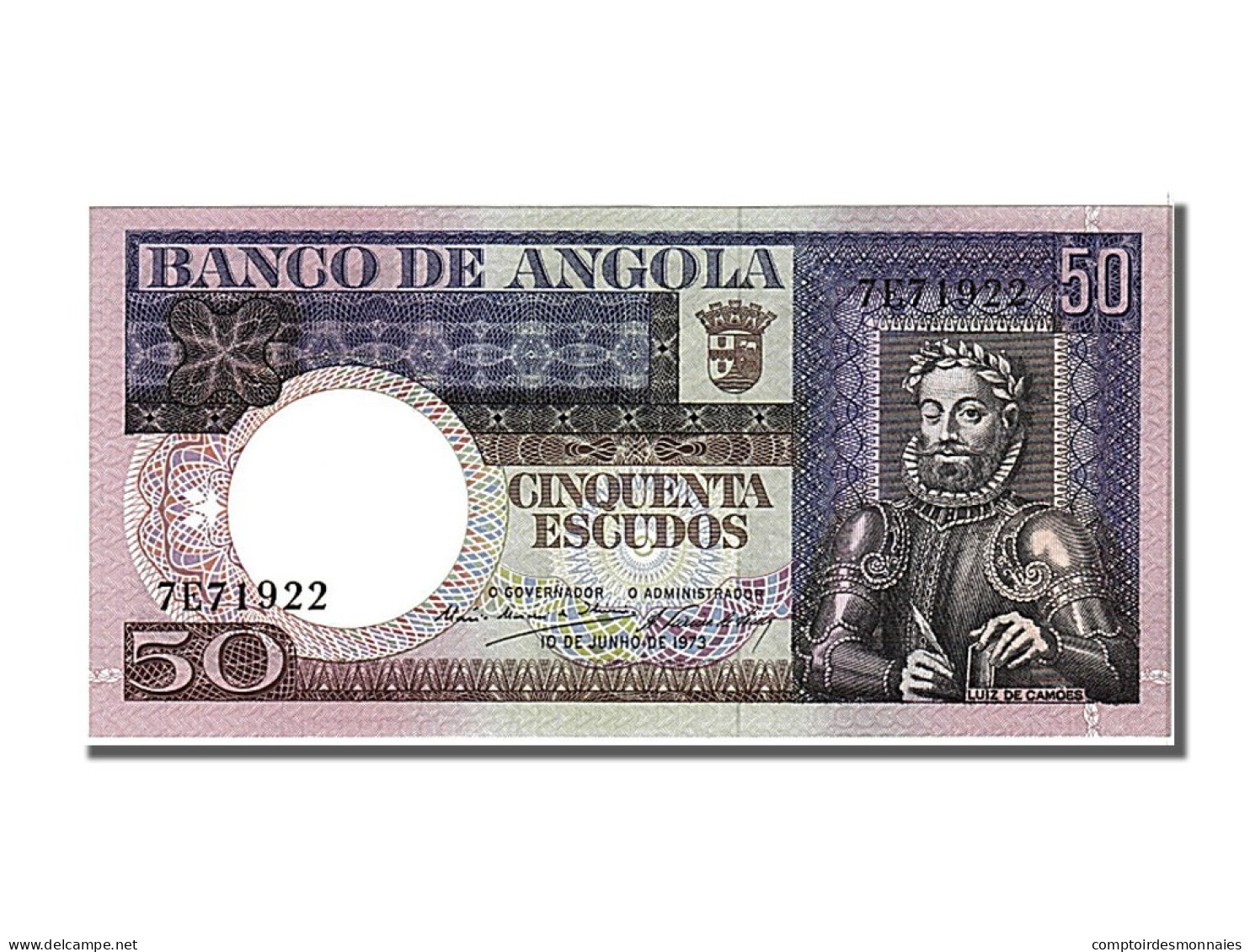 Billet, Angola, 50 Escudos, 1973, 1973-06-10, NEUF - Angola