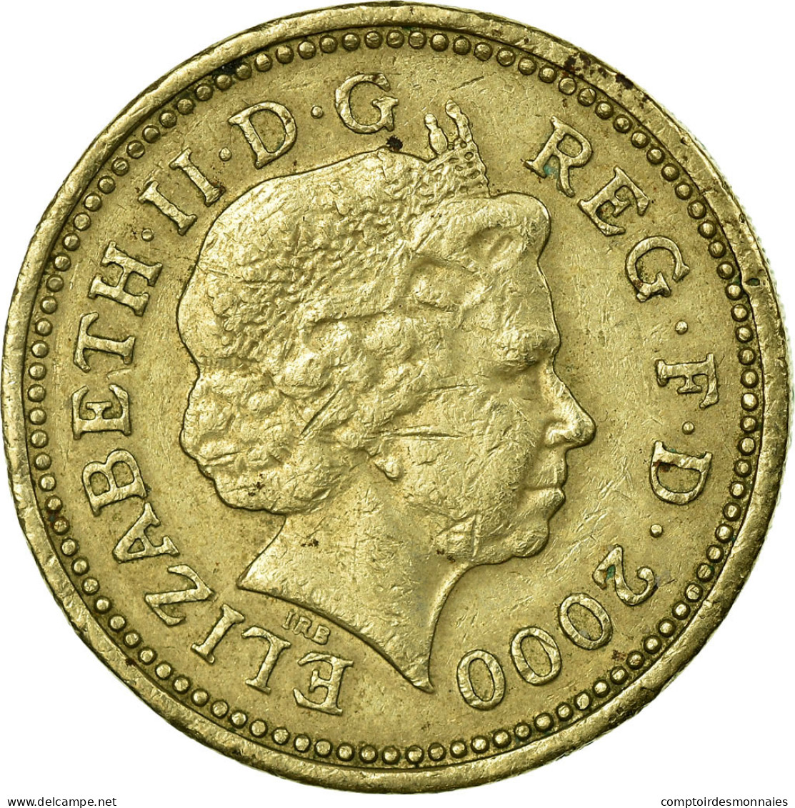 Monnaie, Grande-Bretagne, Elizabeth II, Pound, 2000, British Royal Mint, TTB - 1 Pond