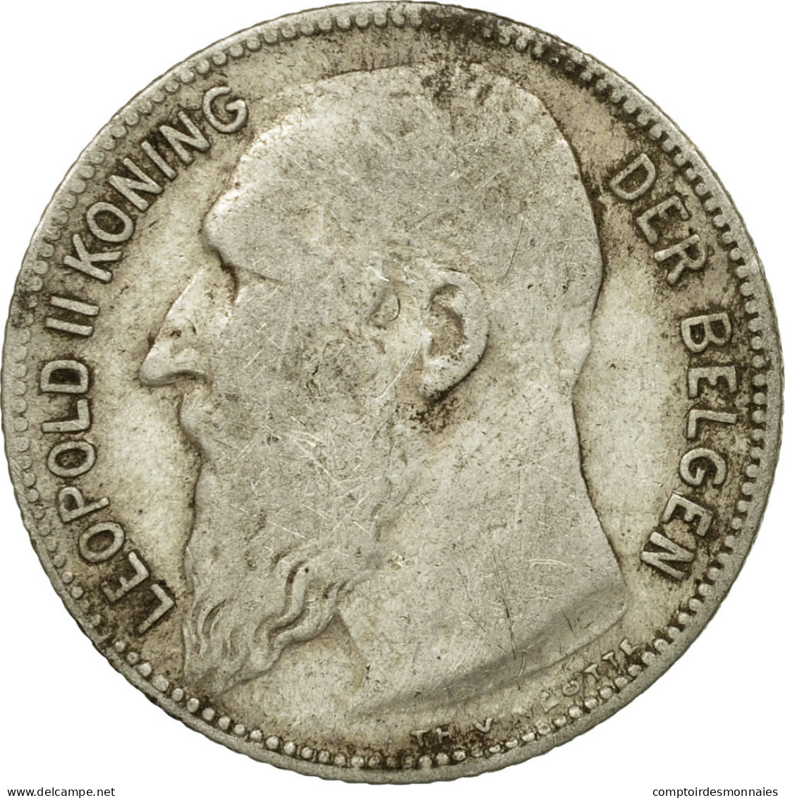 Monnaie, Belgique, Franc, 1909, TB+, Argent, KM:57.1 - 1 Frank