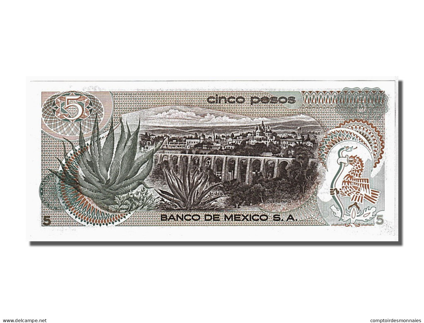 Billet, Mexique, 5 Pesos, 1972, 1972-06-27, NEUF - Mexico