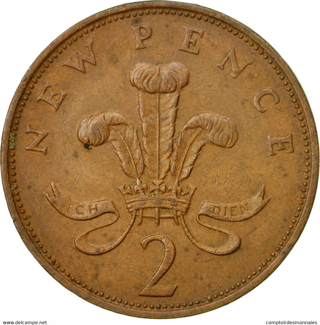 Monnaie, Grande-Bretagne, Elizabeth II, 2 New Pence, 1977, TB+, Bronze, KM:916 - 2 Pence & 2 New Pence