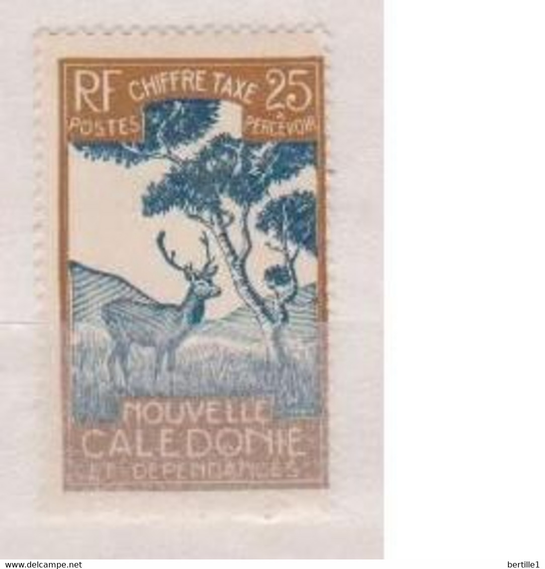 NOUVELLE CALEDONIE            N°  YVERT TAXE 31 NEUF AVEC CHARNIERES    ( CHARN  03/06 ) - Strafport