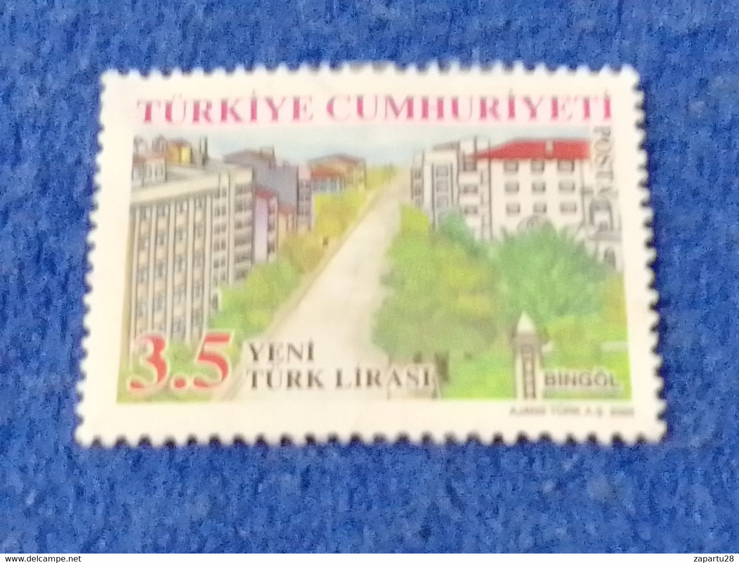 TÜRKEY--2000- 10  - 3.50TL      DAMGALI - Used Stamps