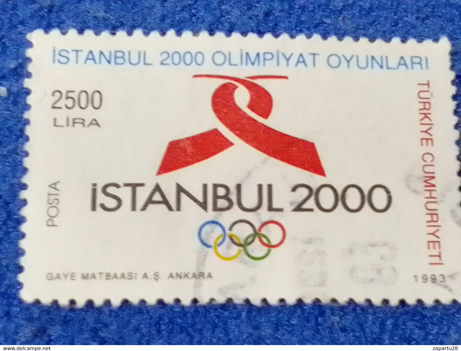 TÜRKEY--2000- 10  - 2500TL   DAMGALI - Used Stamps