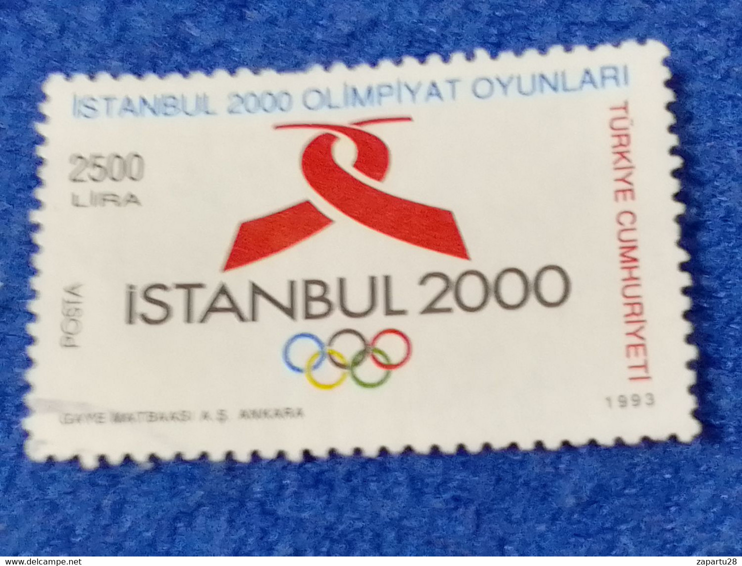 TÜRKEY--2000- 10  - 2500TL   DAMGALI - Used Stamps