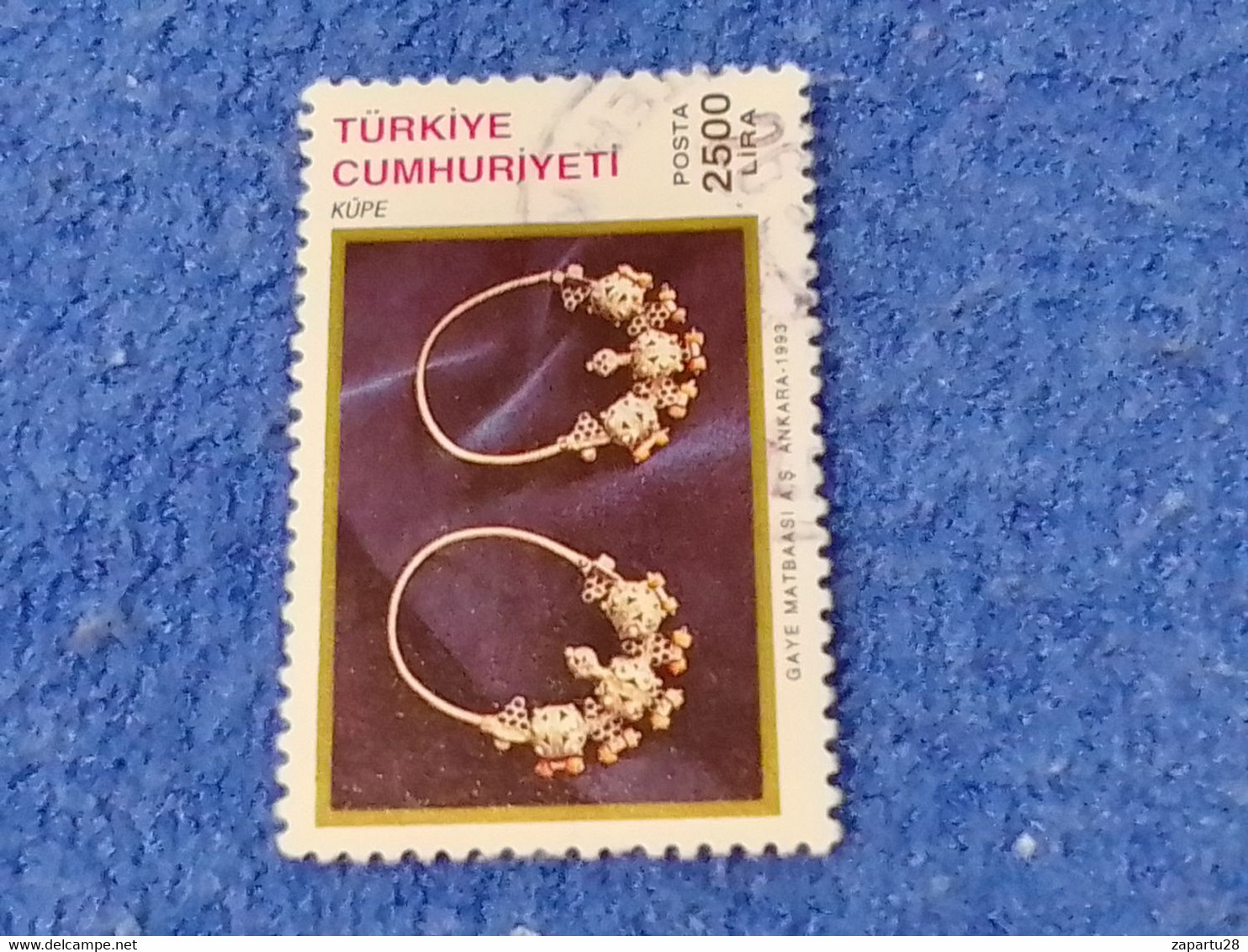 TÜRKEY--1990- 00  - 2500TL   DAMGALI - Used Stamps