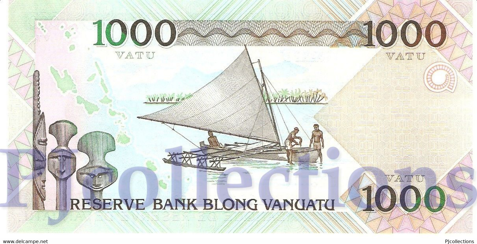 VANUATU 1000 VATU 2002 PICK 10c UNC PREFIX "JJ" - Vanuatu