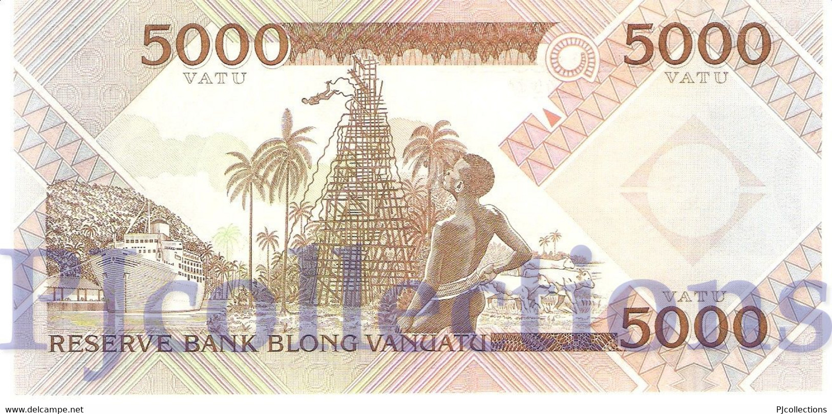 VANUATU 5000 VATU 2006 PICK 15 UNC LOW SERIAL NUMBER "BB000065" - Vanuatu