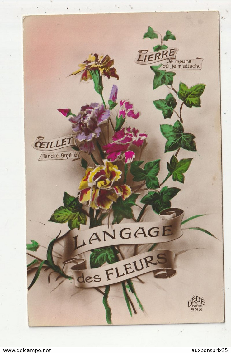 LANGAGE DES FLEURS - LIERRE ET OEILLET - Blumen