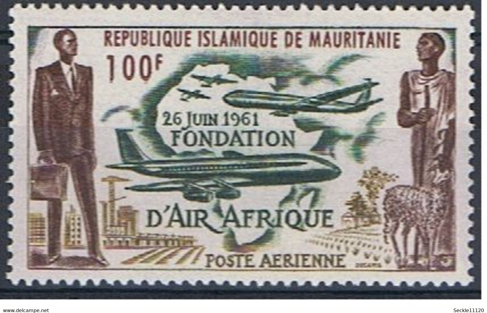 Mauritanie Mauritania - 1962 - PA 21 - Création D'air Afrique - MH - Mauritanie (1960-...)