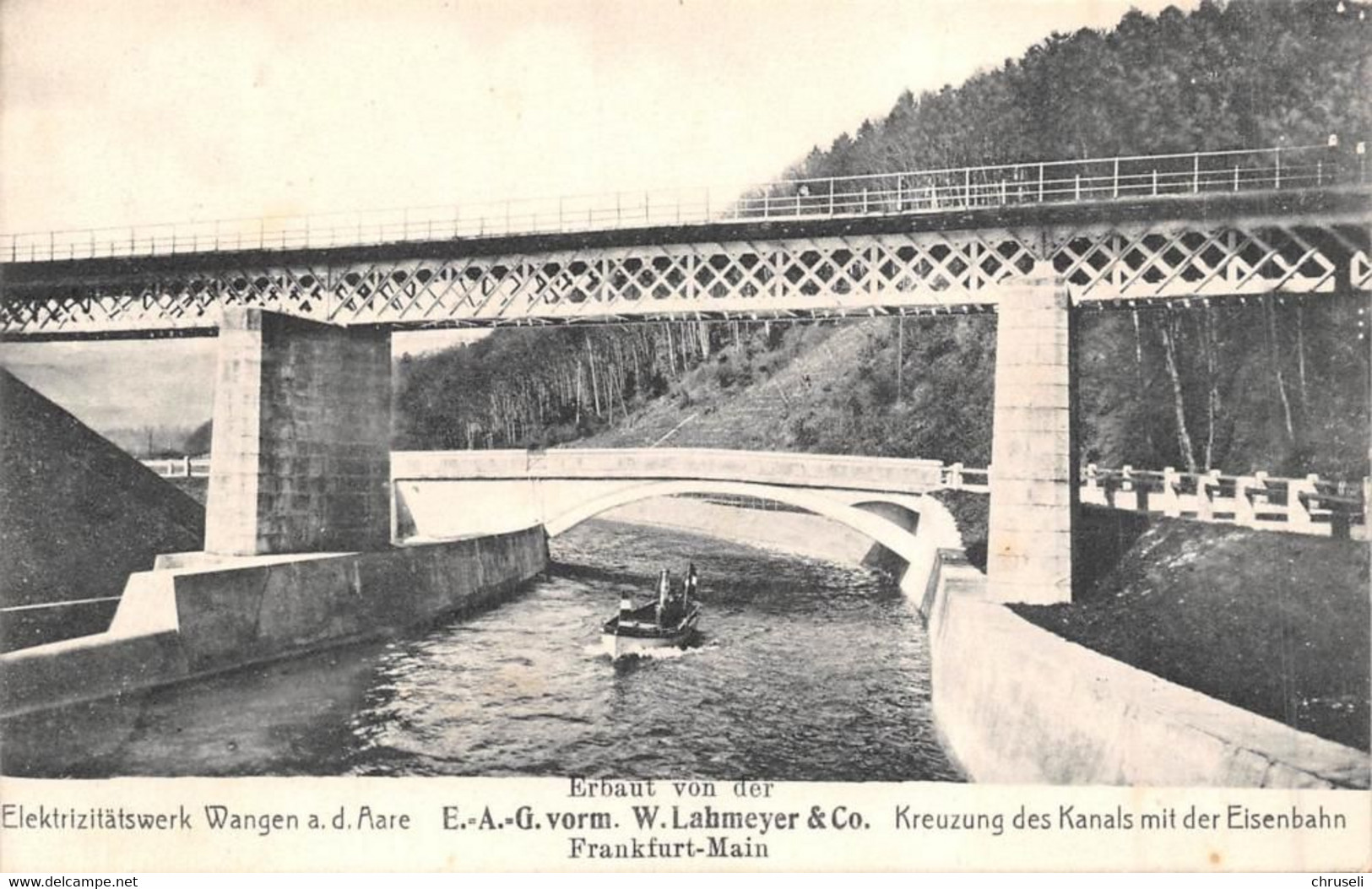 Wangen A.d.Aare Elektrizitätswerk Kanal Eisenbahnlinie - Wangen An Der Aare