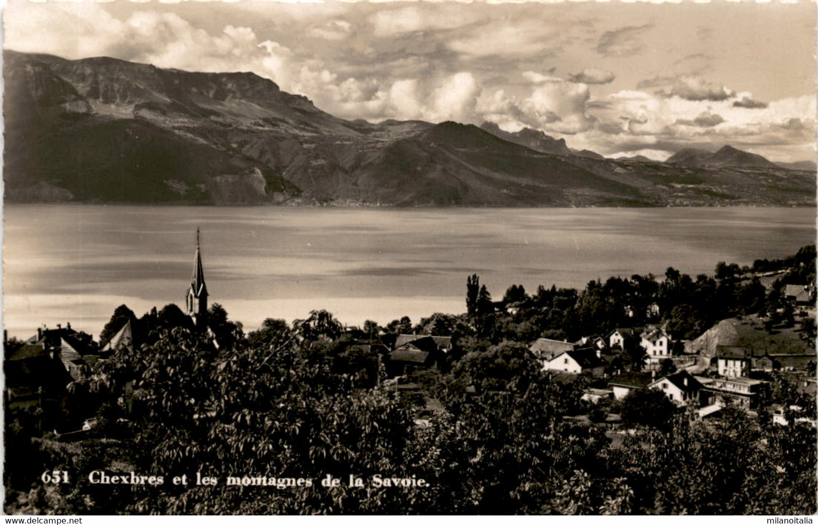 Chexbres Et Les Montagnes De La Savoie (651) * 12. 7. 1937 - Chexbres