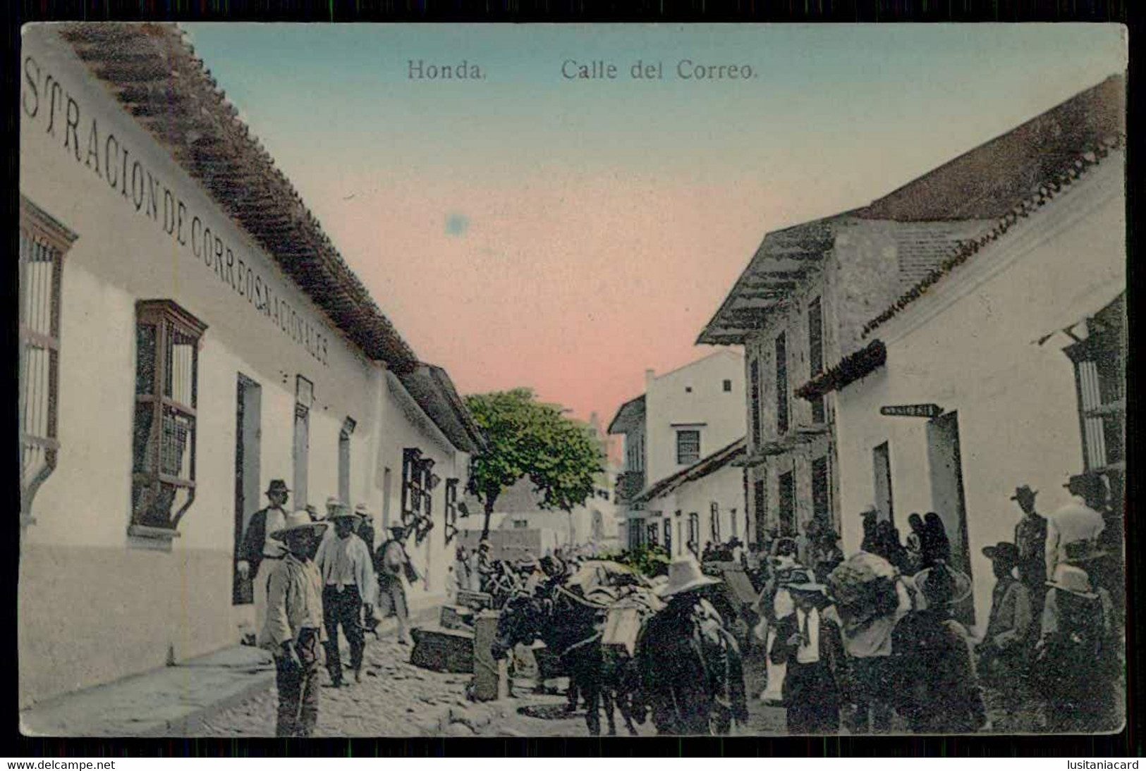 REPUBLIC OF COLOMBIA - HONDA - Calle Del Correo. ( Ed. Especial De Alf. Torres M. Honda-Col.) Carte Postale - Poste & Facteurs