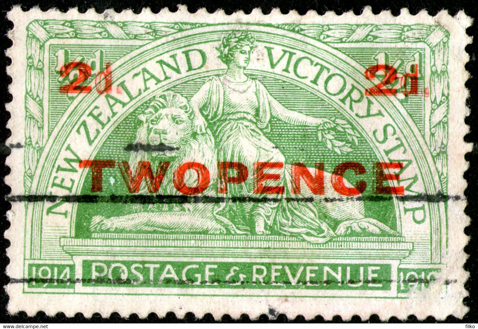 New Zealand,1922 Used 2d./1/2d. As Scan - Gebruikt