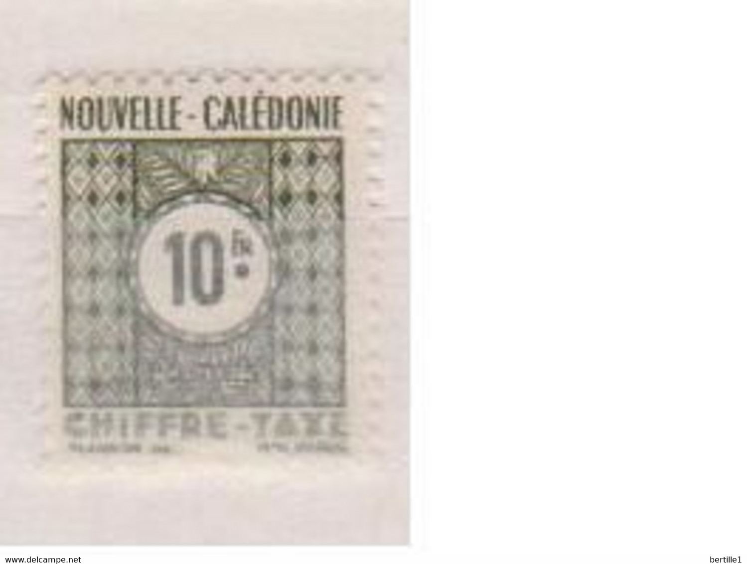 NOUVELLE CALEDONIE          N° YVERT  :  TAXE 47 NEUF SANS CHARNIERES   ( NSCH   02/19  ) - Timbres-taxe
