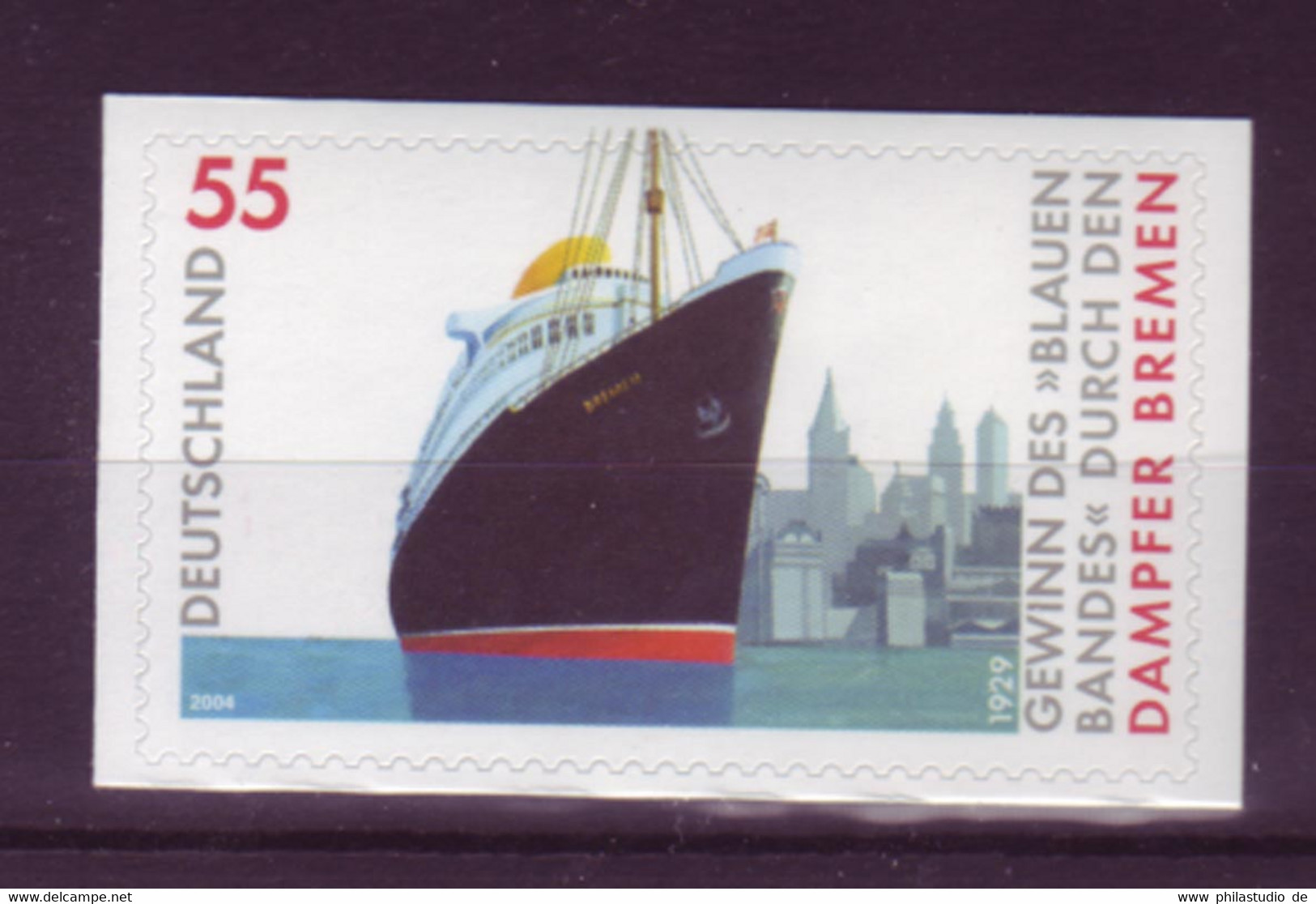 Bund 2417 SELBSTKLEBEND Aus MH 56 Passagierschiff Bremen 55 Cent Postfrisch - Other & Unclassified