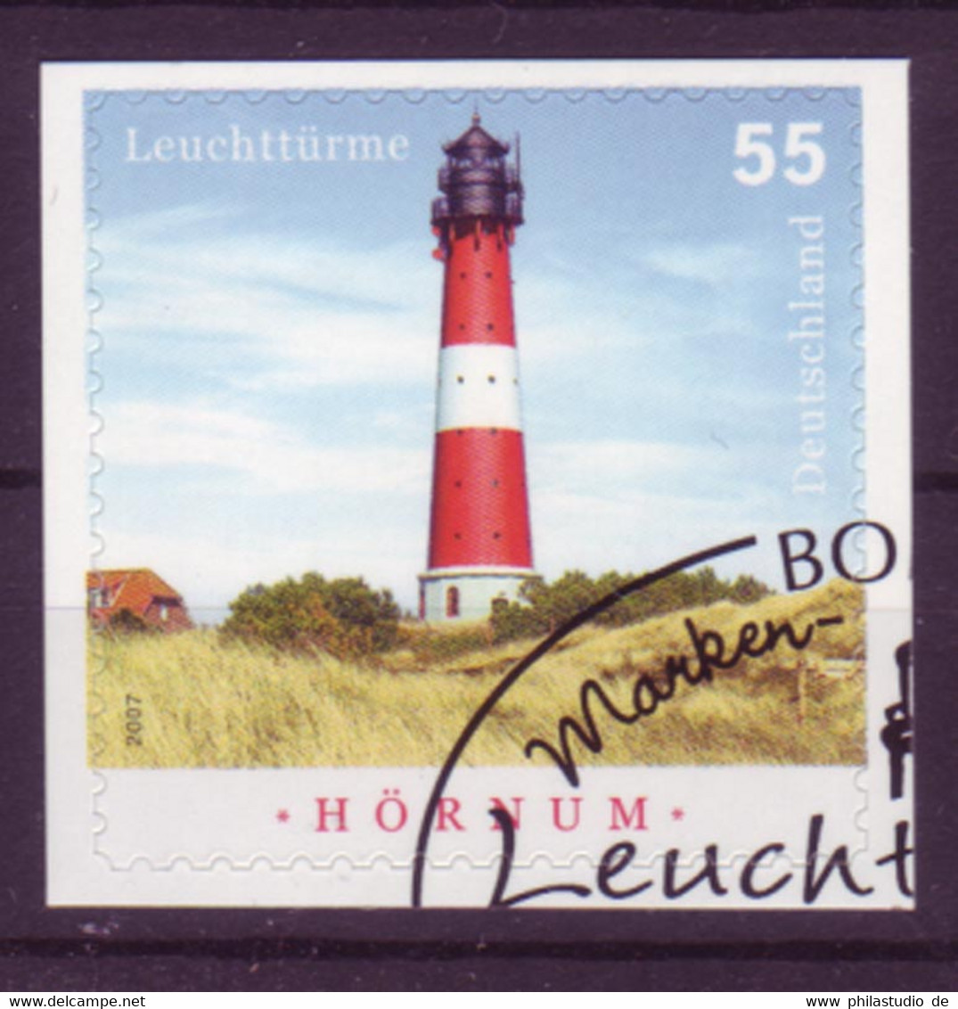  Bund 2682 SELBSTKLEBEND Aus MH 75 Leuchtturm Hörnum Sylt 55 Cent Gestempelt - Other & Unclassified