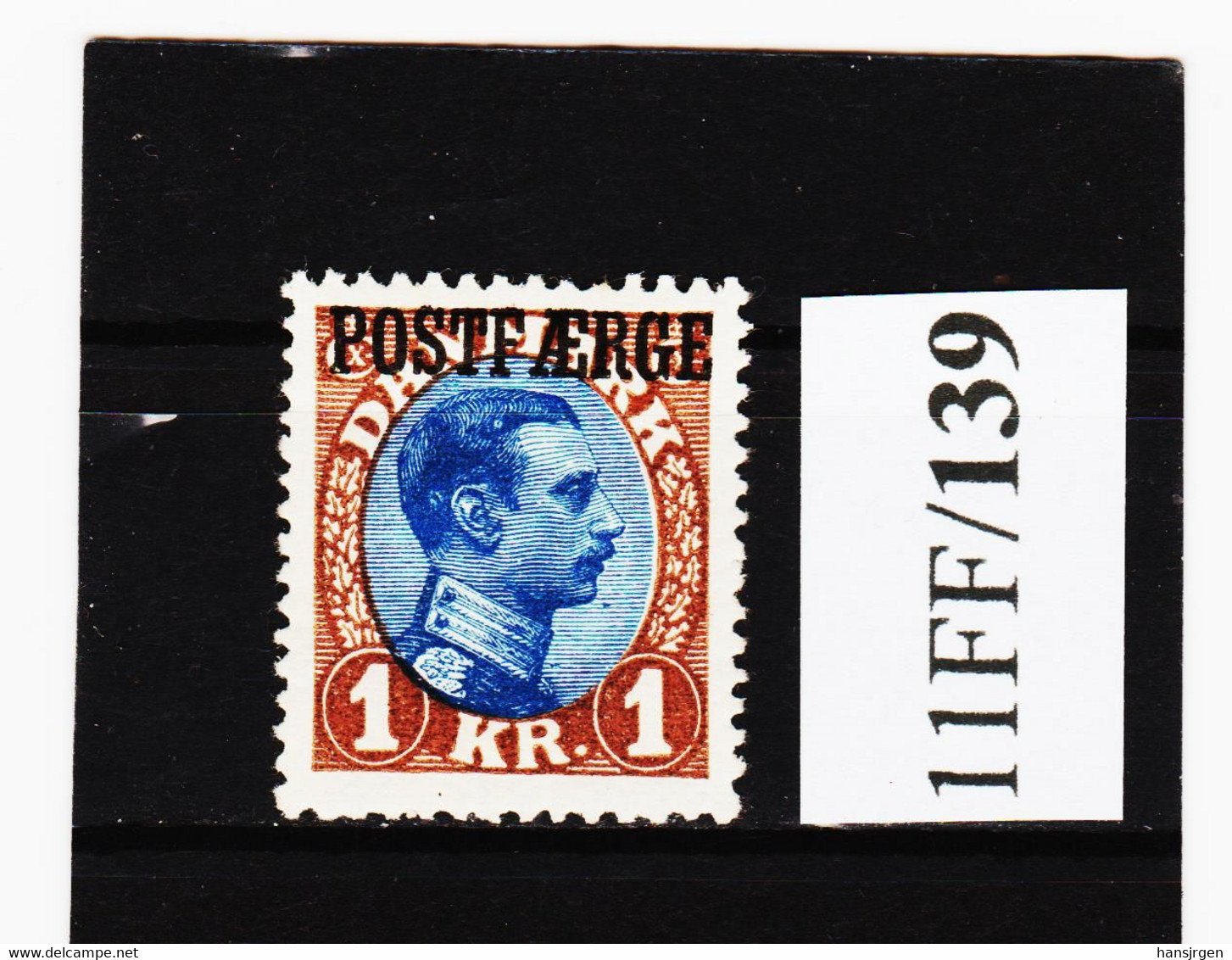 11FF/139 DÄNEMARK POSTFAERGE 1922  Michl  10  (*) FALZ SIEHE ABBILDUNG - Paquetes Postales