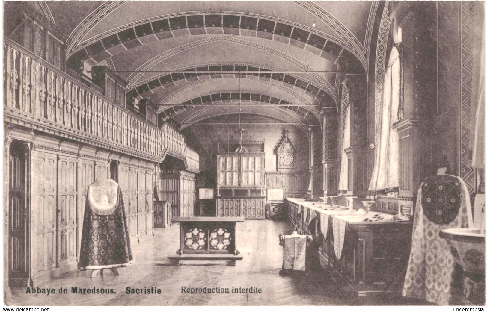 CPA Carte Postale Belgique  Abbaye De Maredsous Sacristie 1912  VM63292 - Anhée