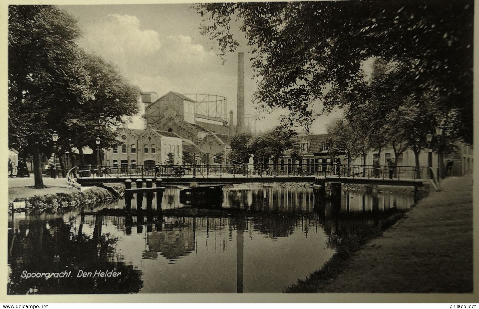 Den Helder (NH) Spoorgracht (zicht Gashouder En Fabriek) 1931 - Den Helder