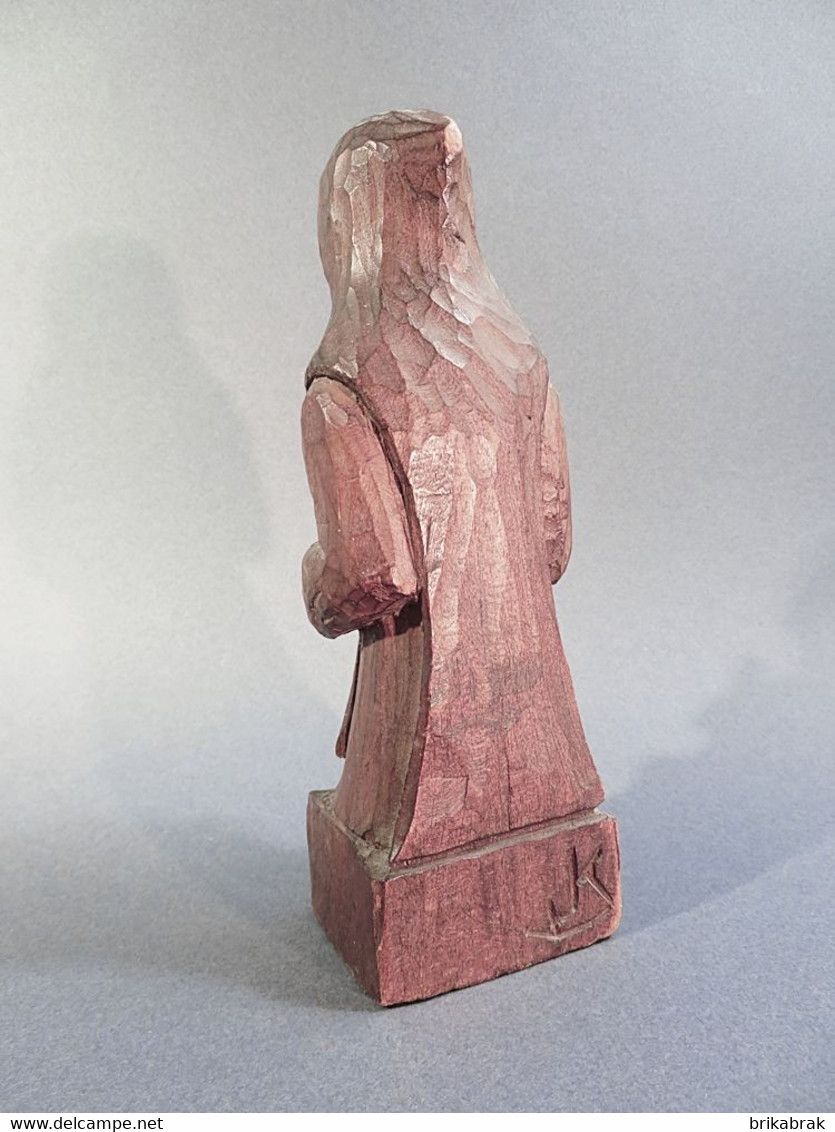 # STATUE St MARINE EN BOIS SCULPTE - Sculpture - Arte Religiosa