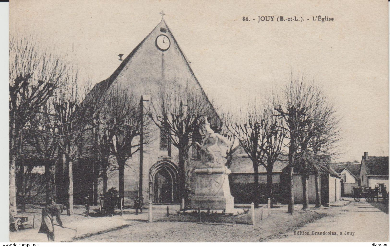 JOUY (28) - L'Eglise Et Le Monument - Bon état - Jouy
