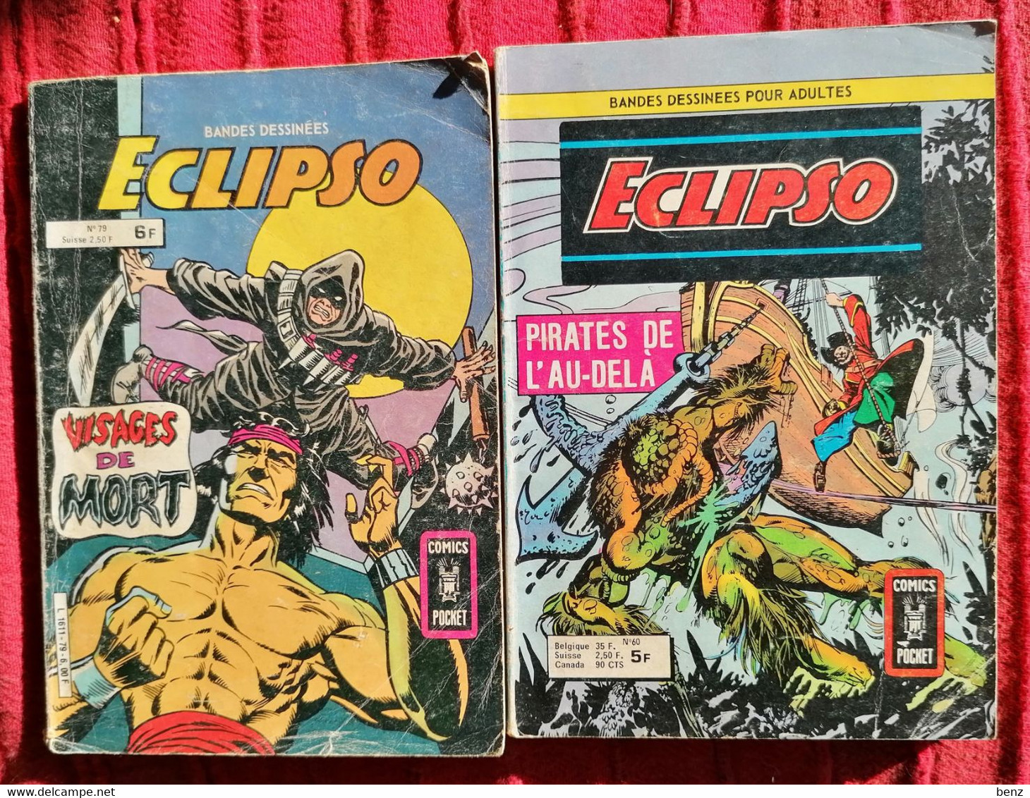 ECLIPSO N°60 + N°79 ARTIMA 1977 ET 1982  TB ETAT COMICS POCKET - Eclipso