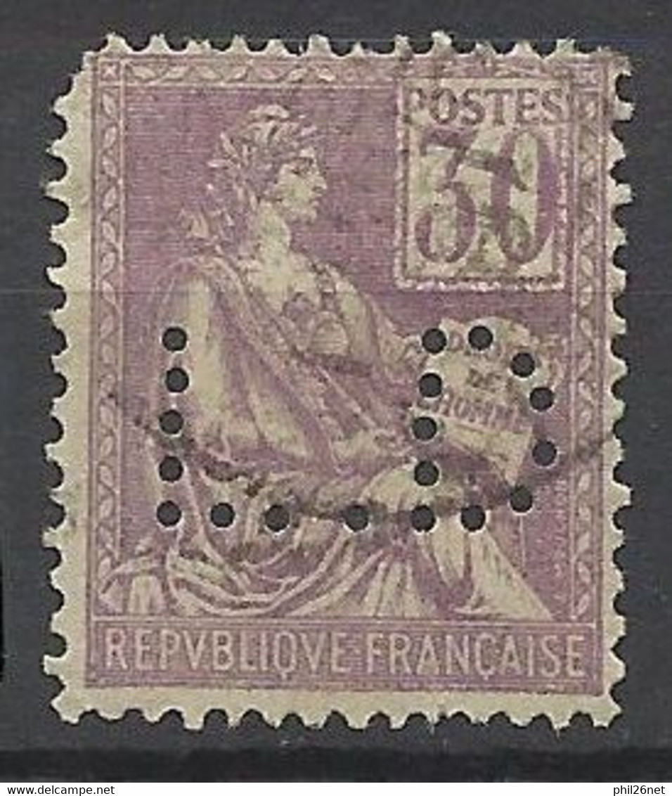 France  N° 115  Perforé   LD    Oblitéré  AB   Voir Scans    Soldes ! ! ! - Used Stamps