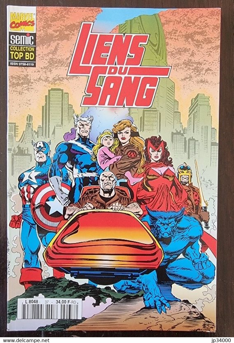 Liens Du Sang - Collection Top BD N°37 (Marvel Comics Semic) Avengers/X-Men - Top BD