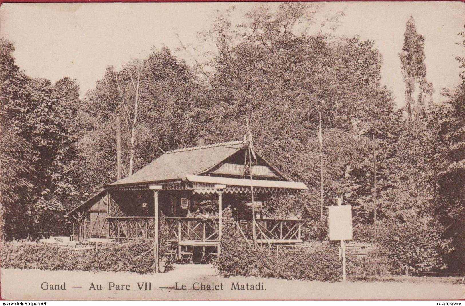 Gent Citadelpark Horecazaken Cafe Chalet Matadi Exotisme Belgisch Congo Belge Gebouwd In 1885 - Gent