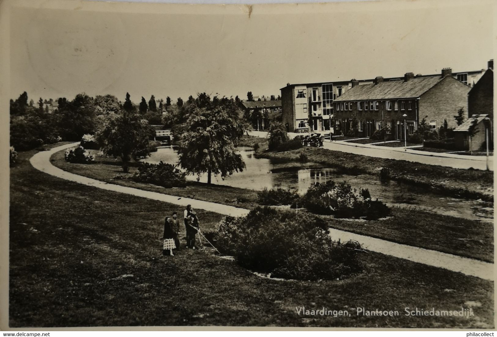 Vlaardingen //   Plantsoen Schiedamsedijk 19?? Keepje Bovenrand - Vlaardingen