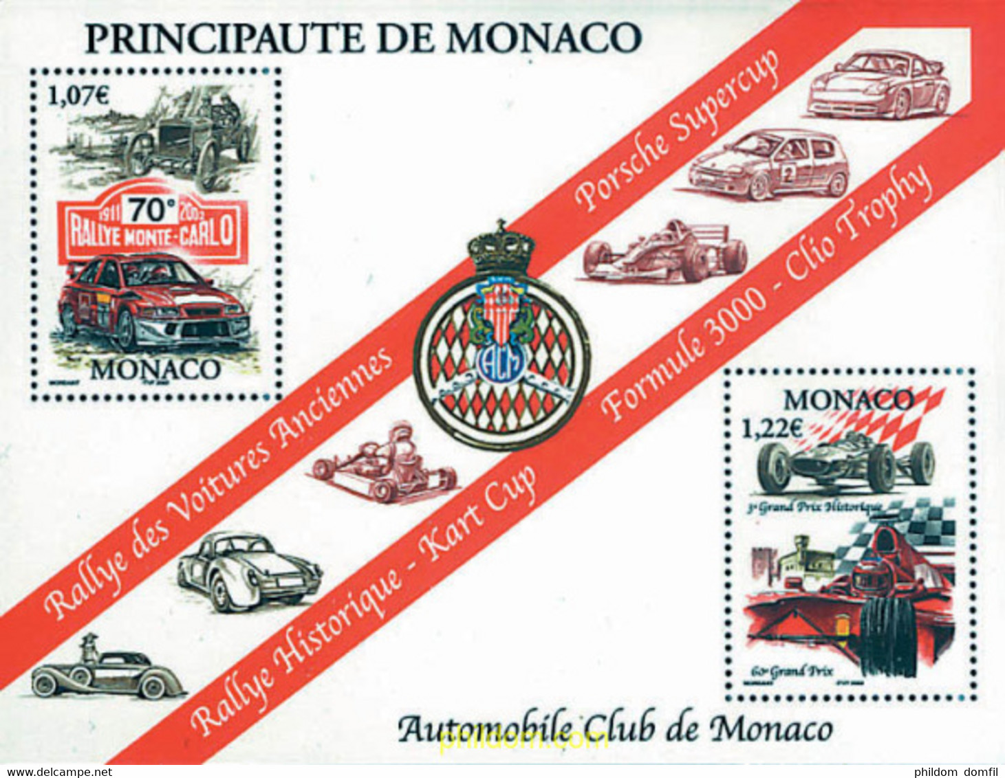 77494 MNH MONACO 2002 AUTOMOVIL CLUB DE MONACO - Sonstige & Ohne Zuordnung