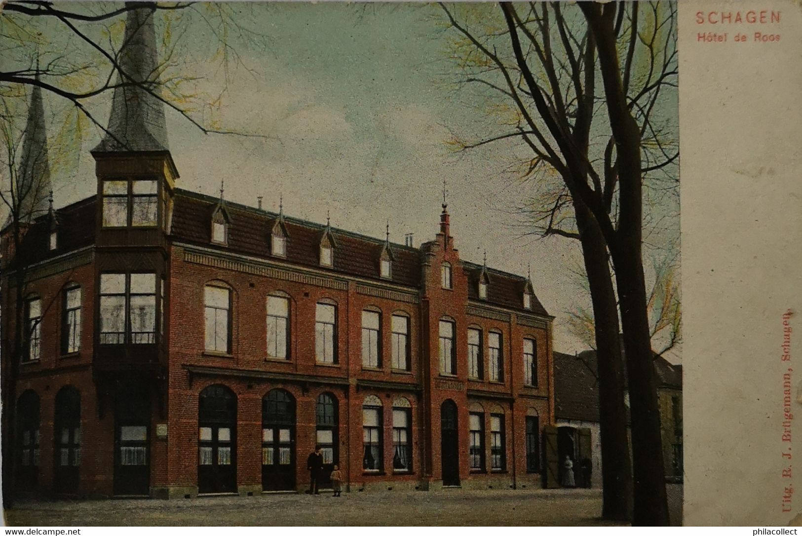 Schagen (NH) Hotel De Roos 190? Vuil - Vlekkug - Schagen