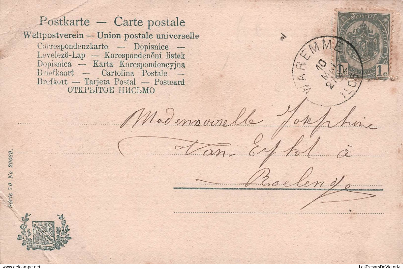 Fantaisie - Jeux - Cartes à Jouer Et Couple Qui S'embrasse - Carte Postale Ancienne - - Speelkaarten