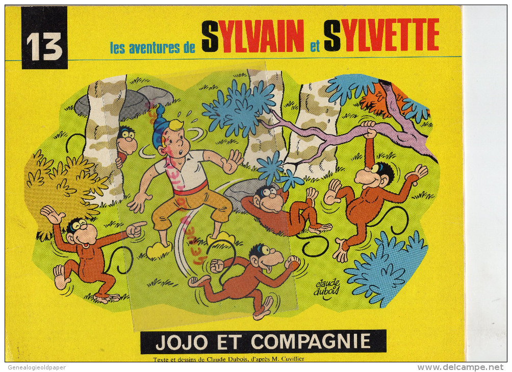 LES AVENTURES DE SYLVAIN ET SYLVETTE -1968- JOJO ET COMPAGNIE- 1982- DUBOIS ET CUVILLIER- - Dédicaces