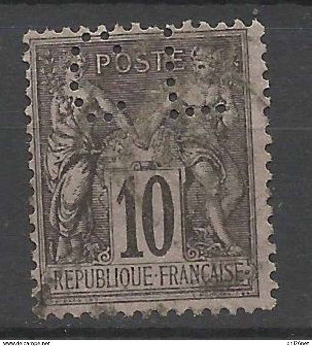 France  N° 89  Perforé  CL       Oblitéré  B/TB    Voir Scans    Soldes ! ! ! - Used Stamps