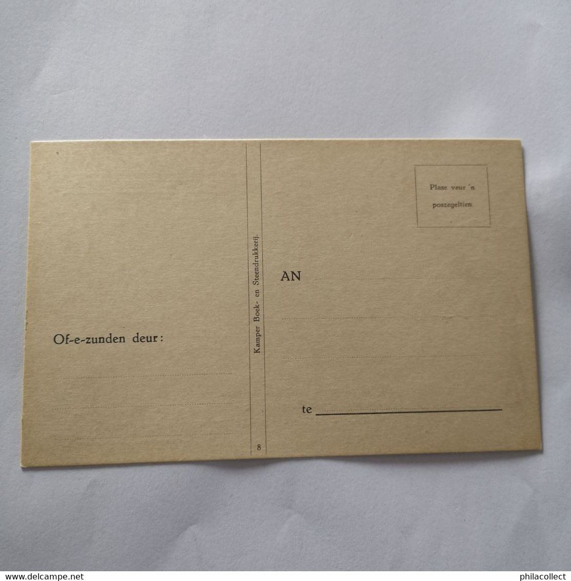 Kampen (Ov.) Orginele omslag met 8 anzicht - briefkaarten met Kamper Rijmpjes (8 verschillende) 19?? Zeldzaam compleet