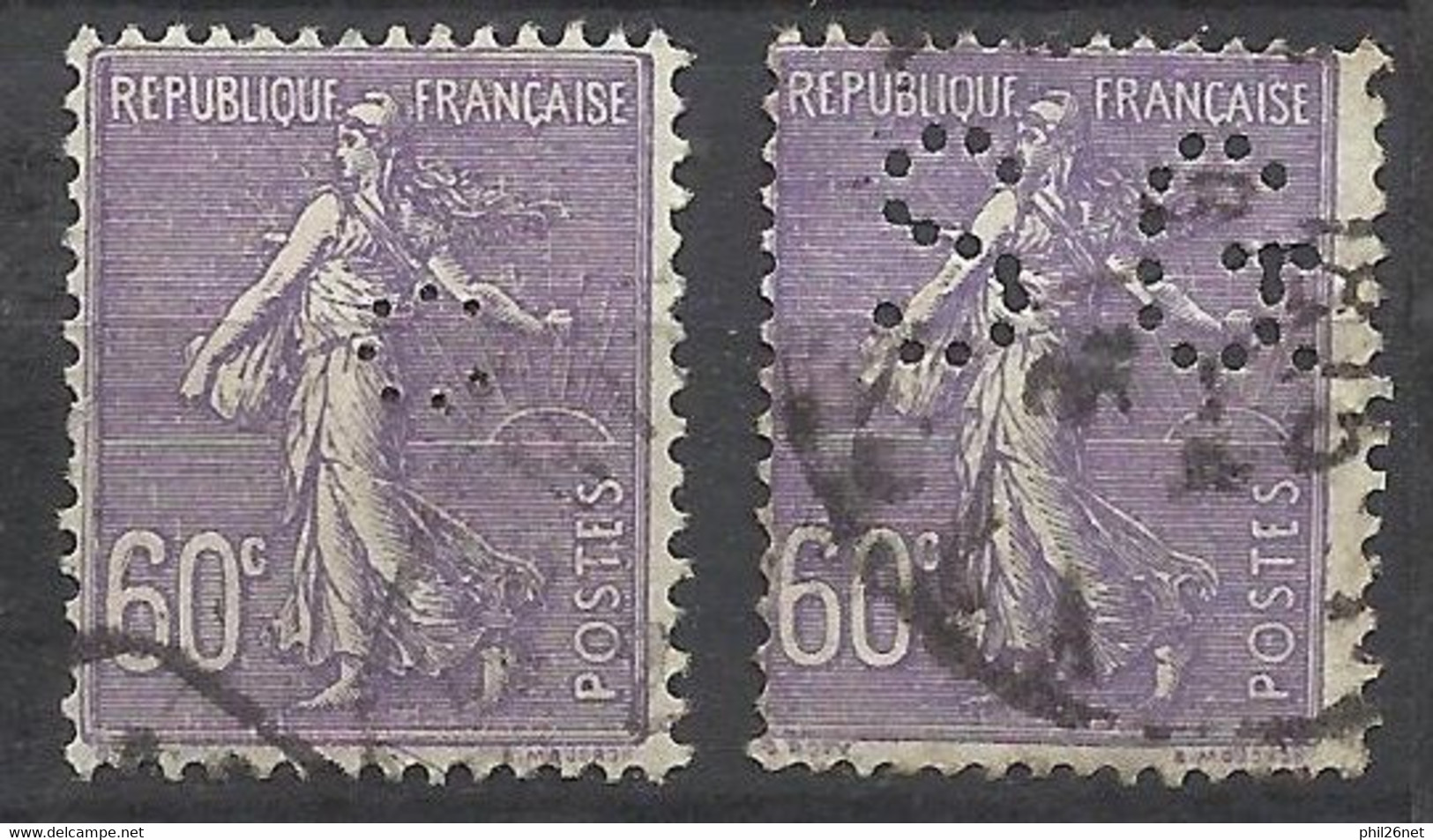 France  N° 200  Perforés  C ET SG   Oblitérés   B/TB    Voir Scans    Soldes ! ! ! - Unused Stamps