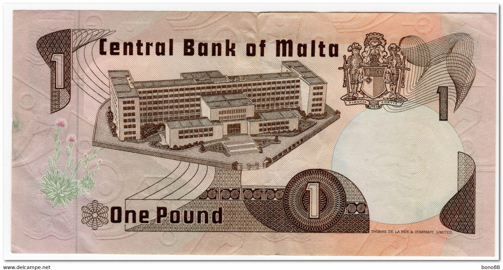 MALTA,1 LIRA,1979,P.34b,VF - Malta