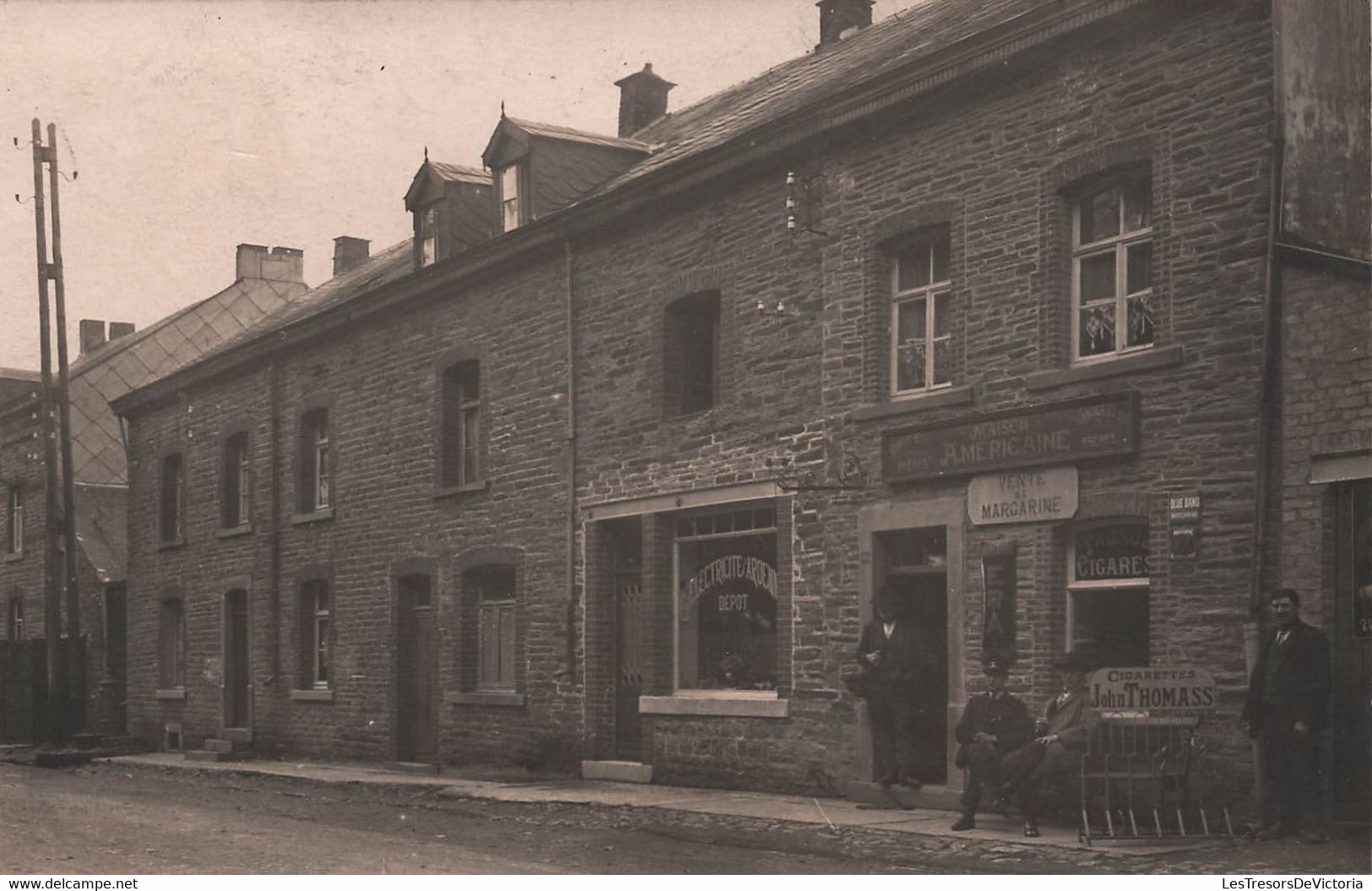 Belgique - Lierneux - Carte Photo - Maison Americaine - Maison Bechoux - Animé - RARE - Carte Postale Ancienne - - Lierneux