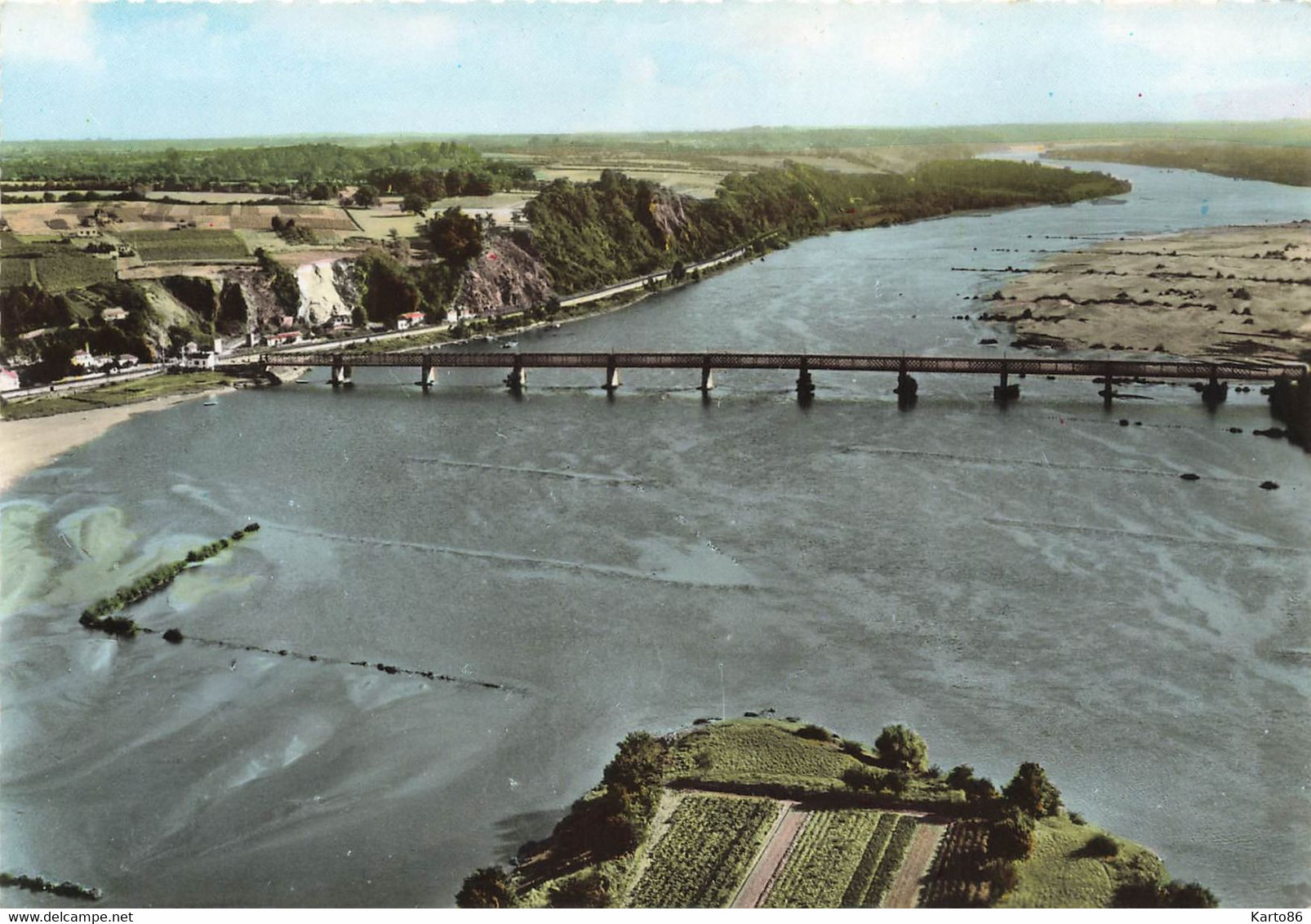 Mauves Sur Loire * Vue Aérienne Du Pont Et Des Coteaux - Mauves-sur-Loire