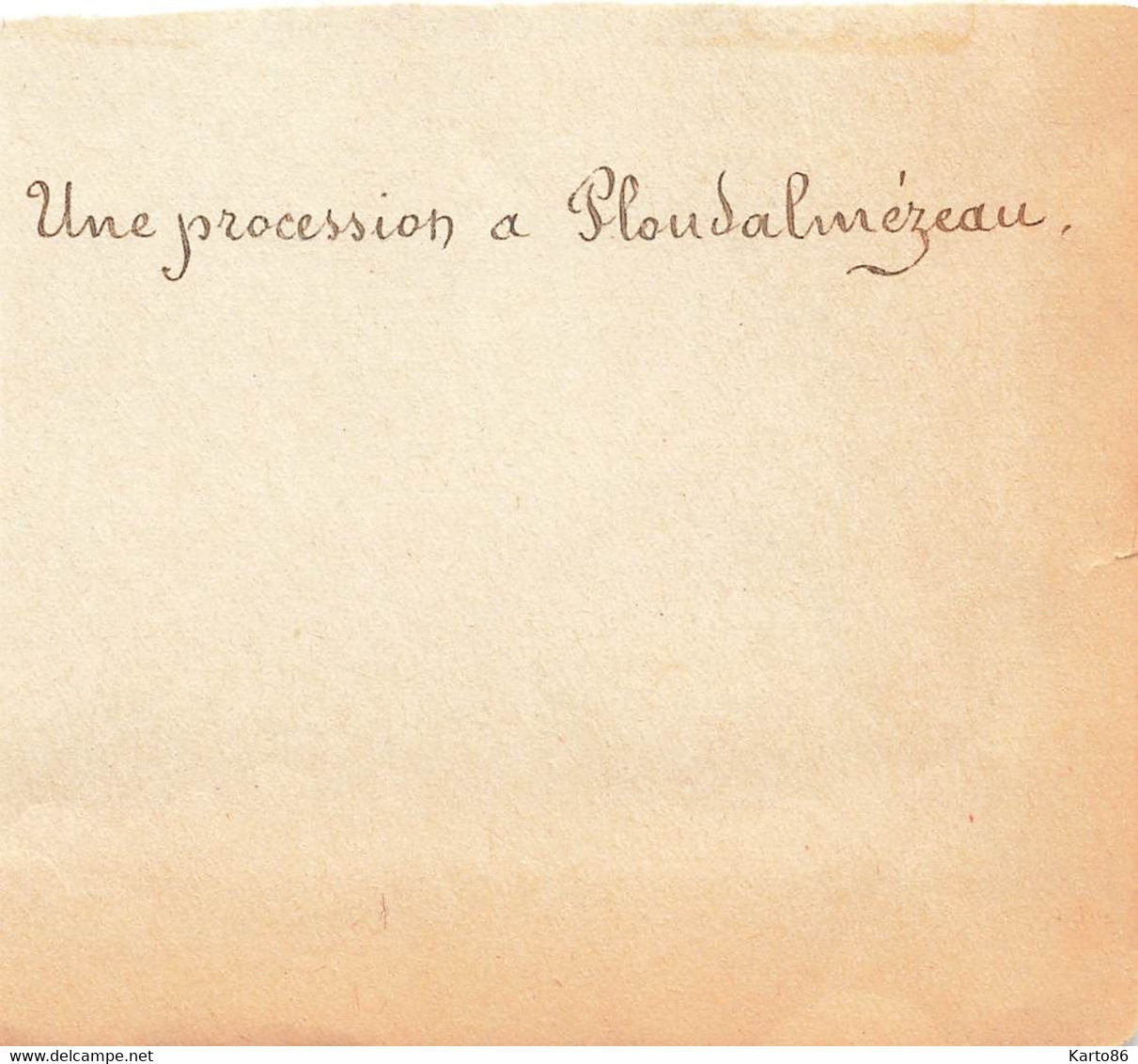 Ploudalmézeau * Une Procession * Photo Ancienne 1900 Format 11.4x8.2cm - Ploudalmézeau