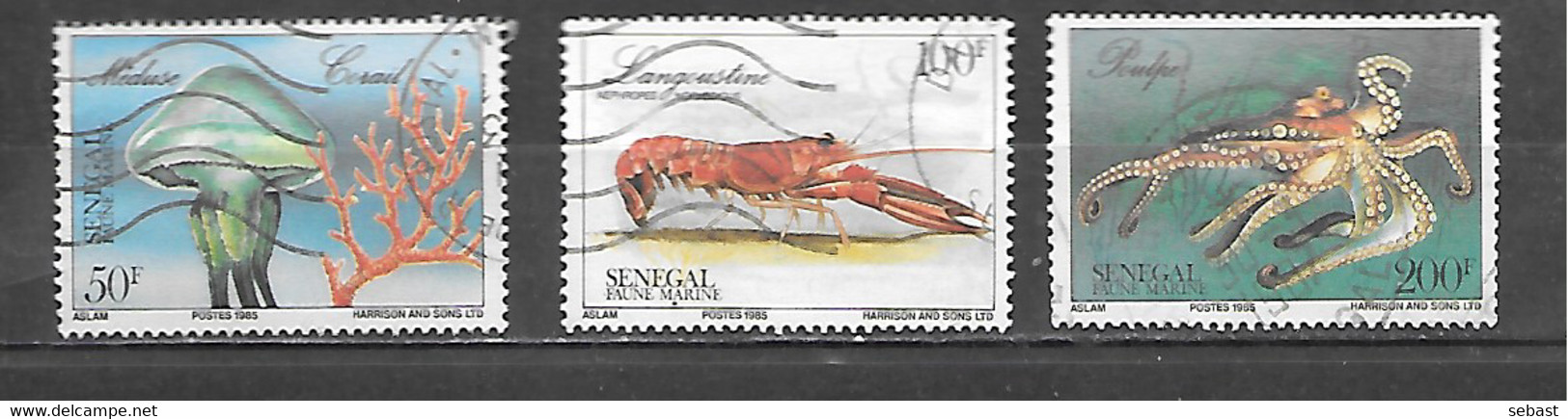 TIMBRE OBLITERE DU SENEGAL DE 1987 N° MICHEL 900 902 904 - Sénégal (1960-...)