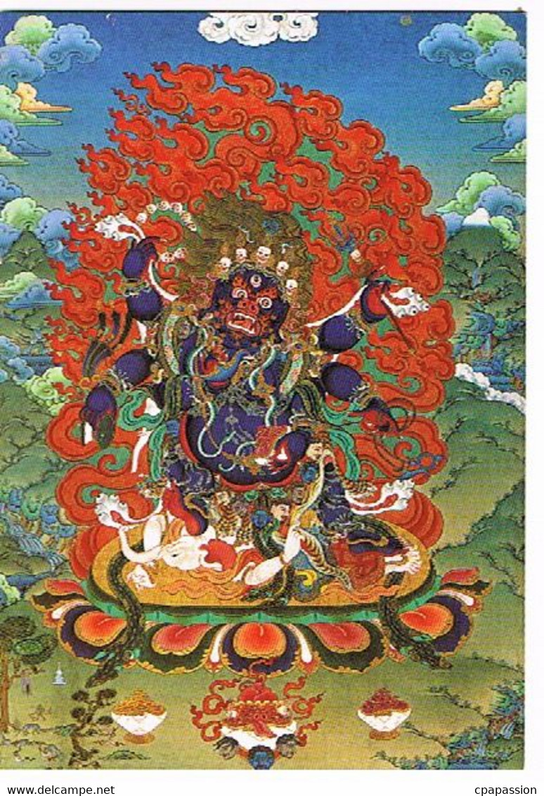 Collection Fondation Alexandra DAVID-NEEL - - Thangka De MAHAKALA Aux Six Bras- Peinture De Dorié SANGPO - Tibet