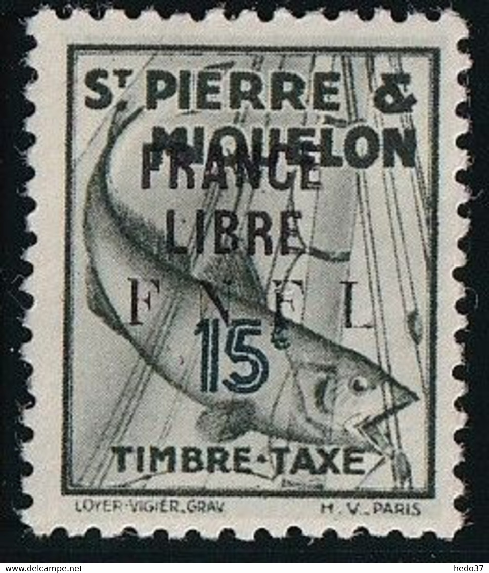 St Pierre Et Miquelon Taxe N°59 - Neuf * Avec Charnière - TB - Segnatasse