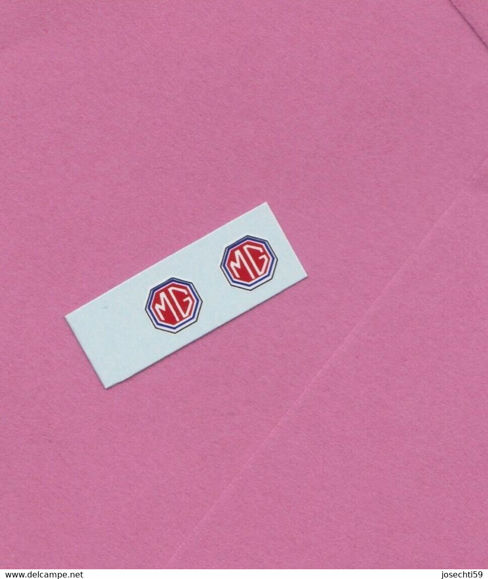 Decalque Decals Logo MG Blanc/rouge 1/18 Bande De 2 Pcs Scale 1:18 Colorado - Transfer