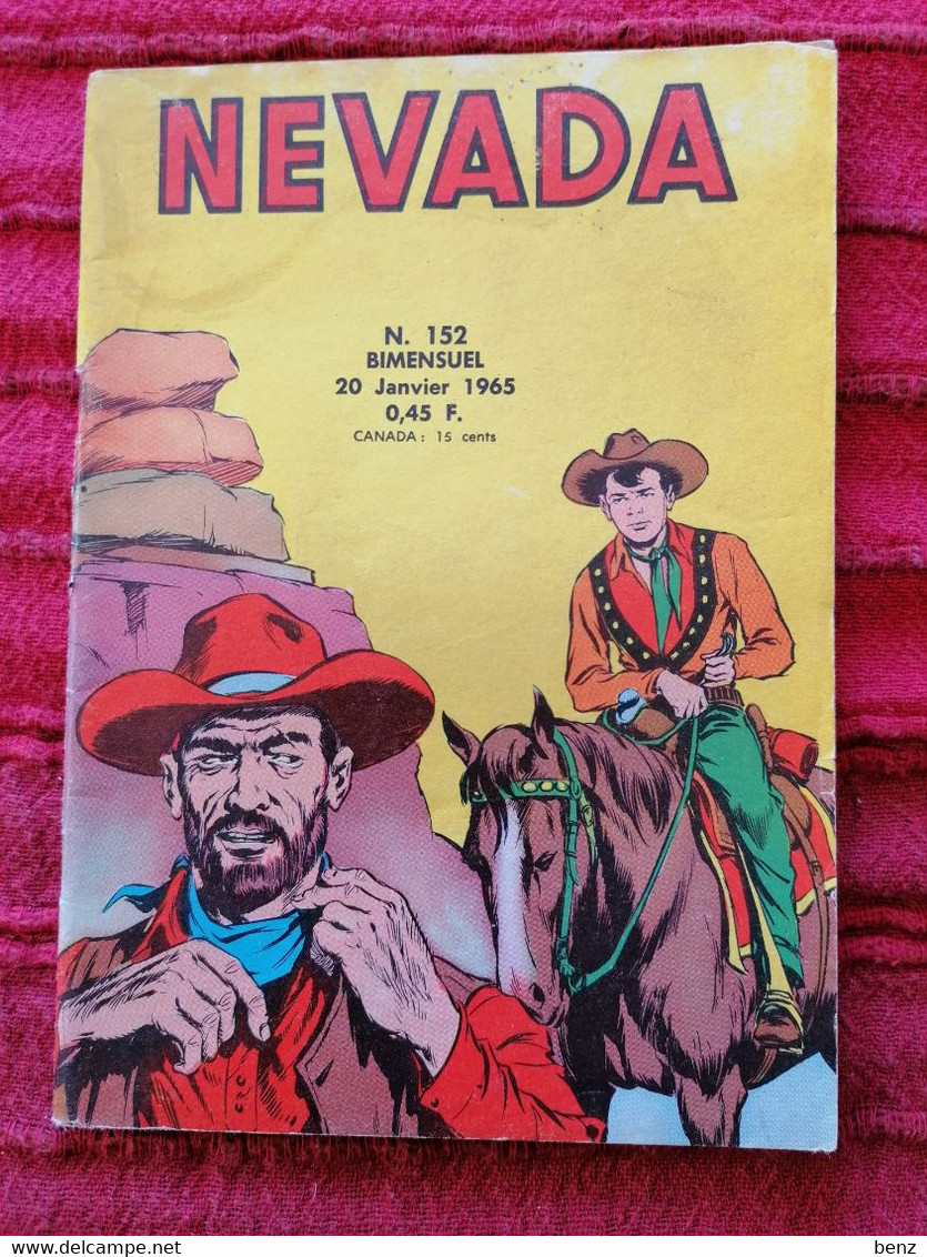 NEVADA N°152  JANVIER 1965 EDITIONS LUG AVEC MIKI LE RANGER TB ETAT - Nevada